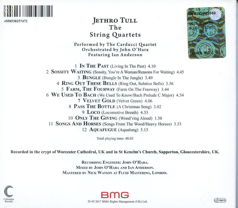 Jethro Tull - Jethro Tull The String Quartets Cd 4050538257472