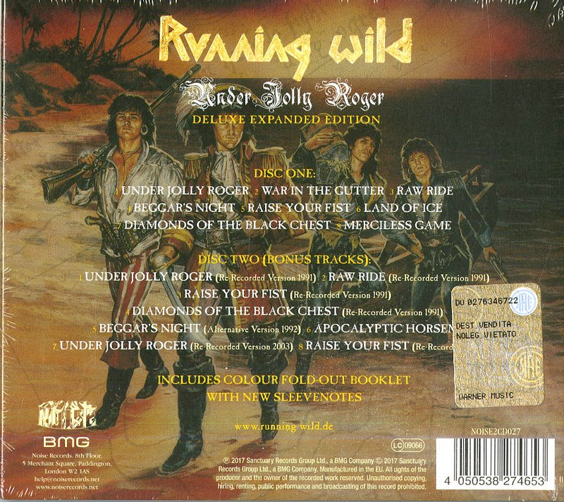 Running Wild - Under Jolly Roger (Expanded Version) Cd 4050538274653