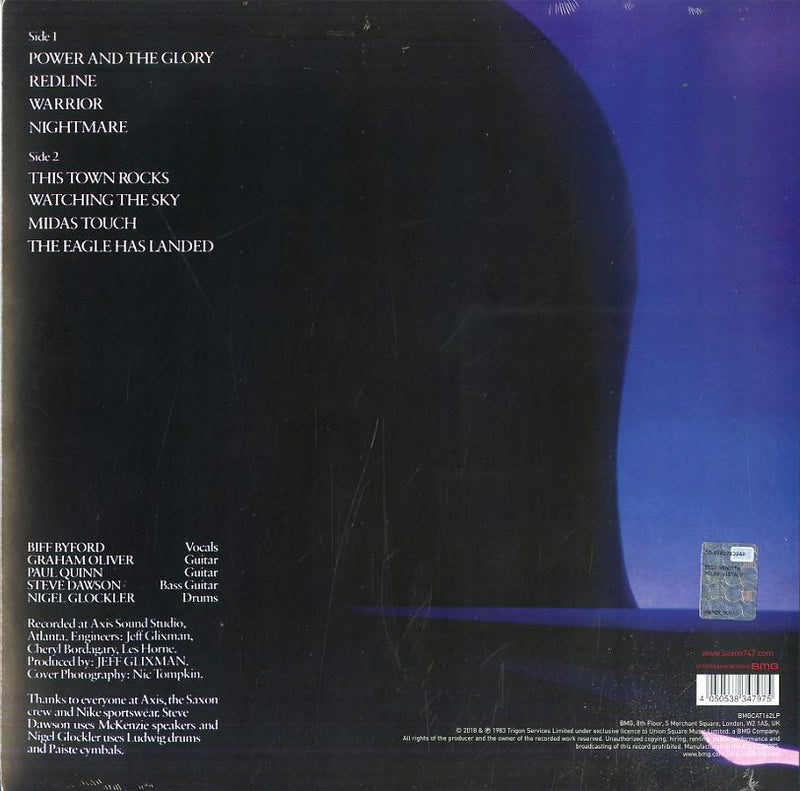 Saxon - Power & The Glory Lp 4050538347975