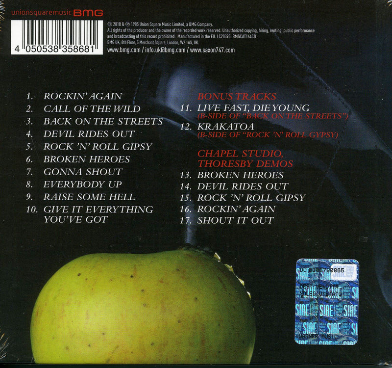 Saxon - Innocence Is No Excuse Cd 4050538358681