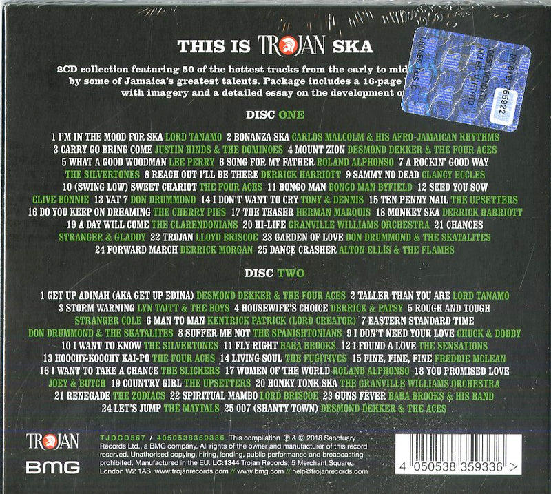 Compilation - This Is Trojan Ska Cd 4050538359336