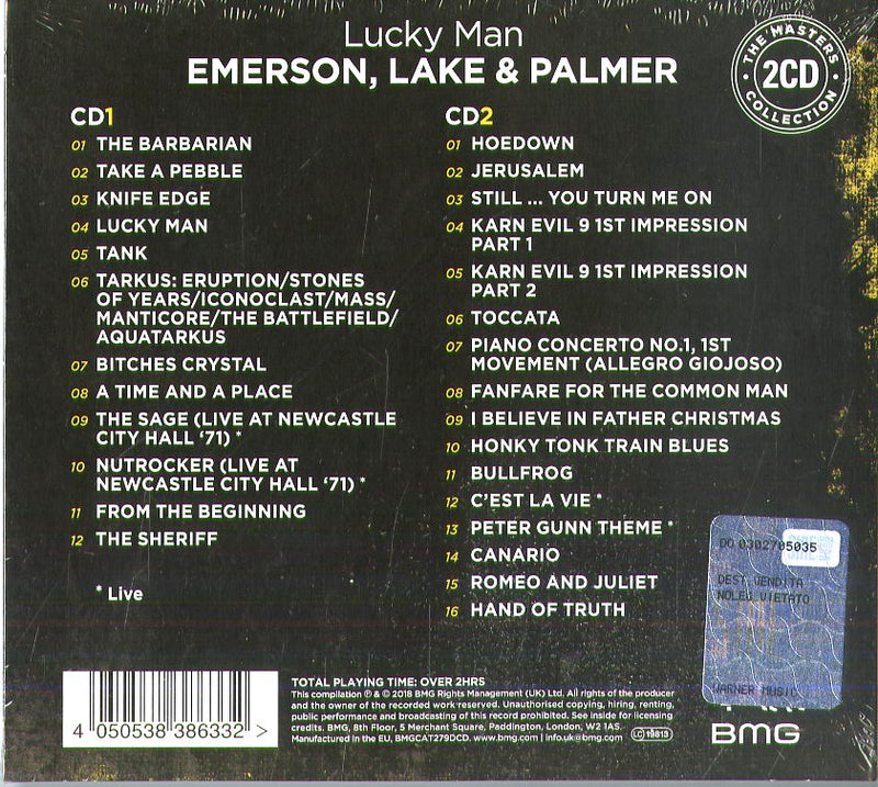 Emerson Lake & Palmer - Lucky Man Cd 4050538386332