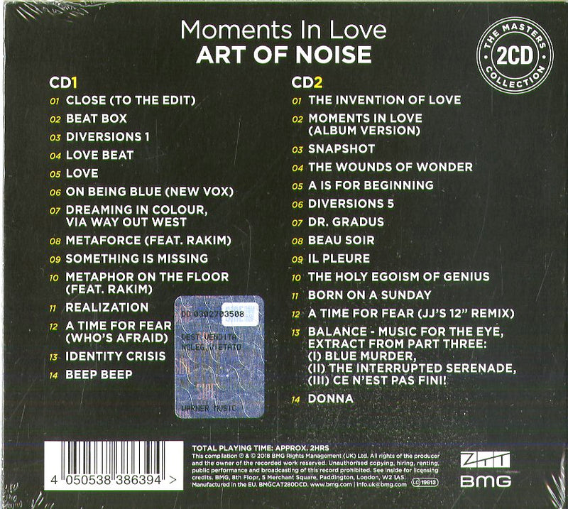 Art Of Noise - Moments In Love Cd 4050538386394