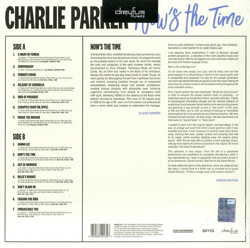 Parker Charlie - Now'S The Time Vinile LP - Vinyl record 4050538421347