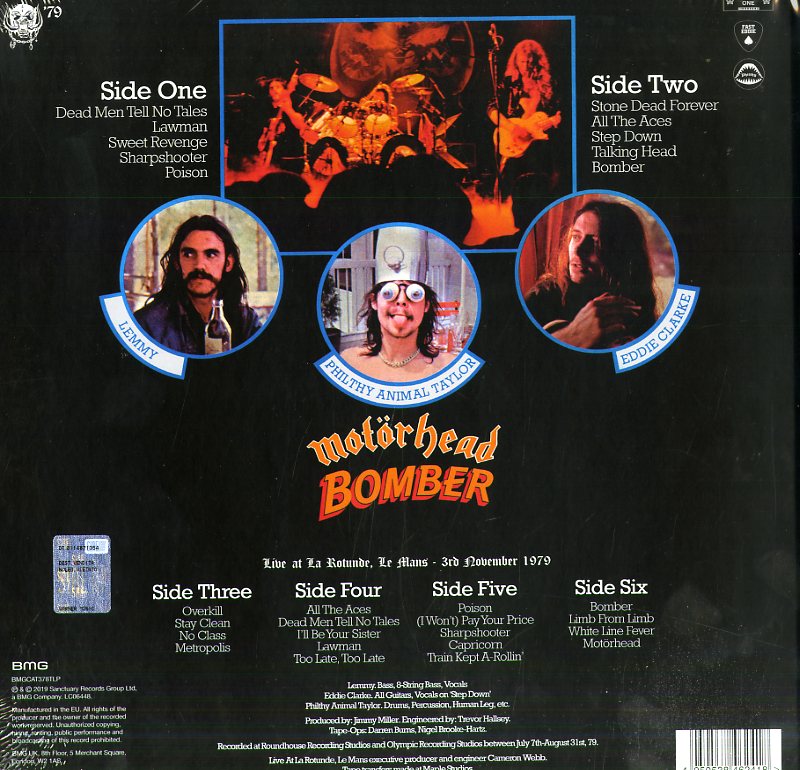 Motorhead - Bomber (40Th Anniversary Edt. 180 Gr. + Libro 20 Pagine) Lp 4050538462418