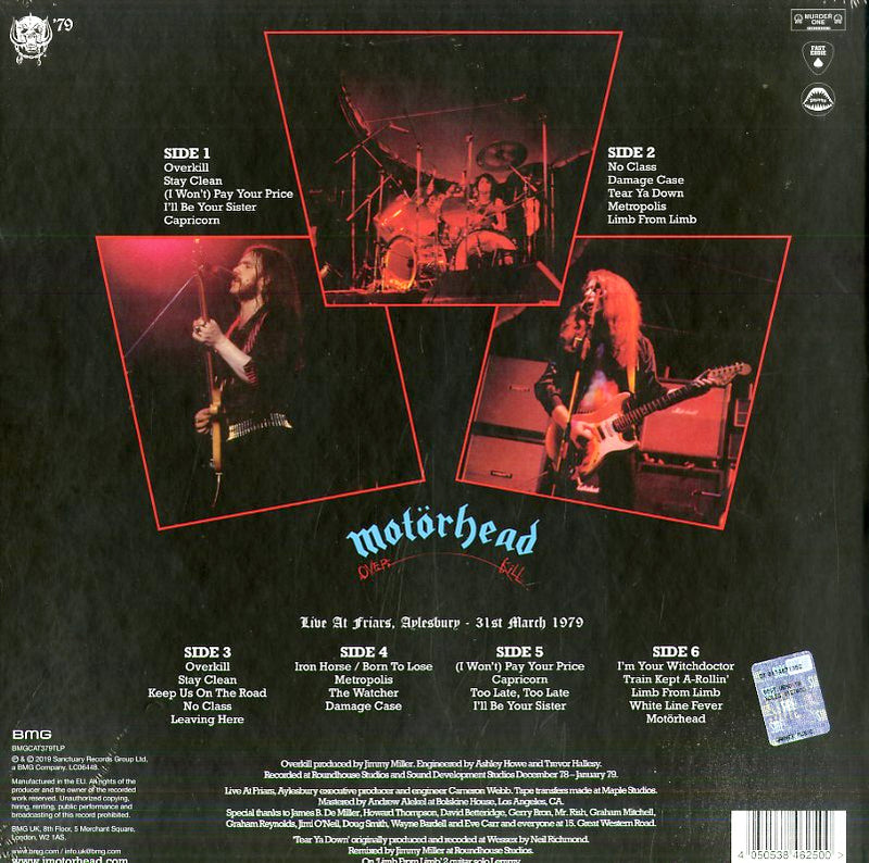 Motorhead - Overkill (40Th Anniversary Edt. 180 Gr. + Libro 20 Pagine) Lp 4050538462500