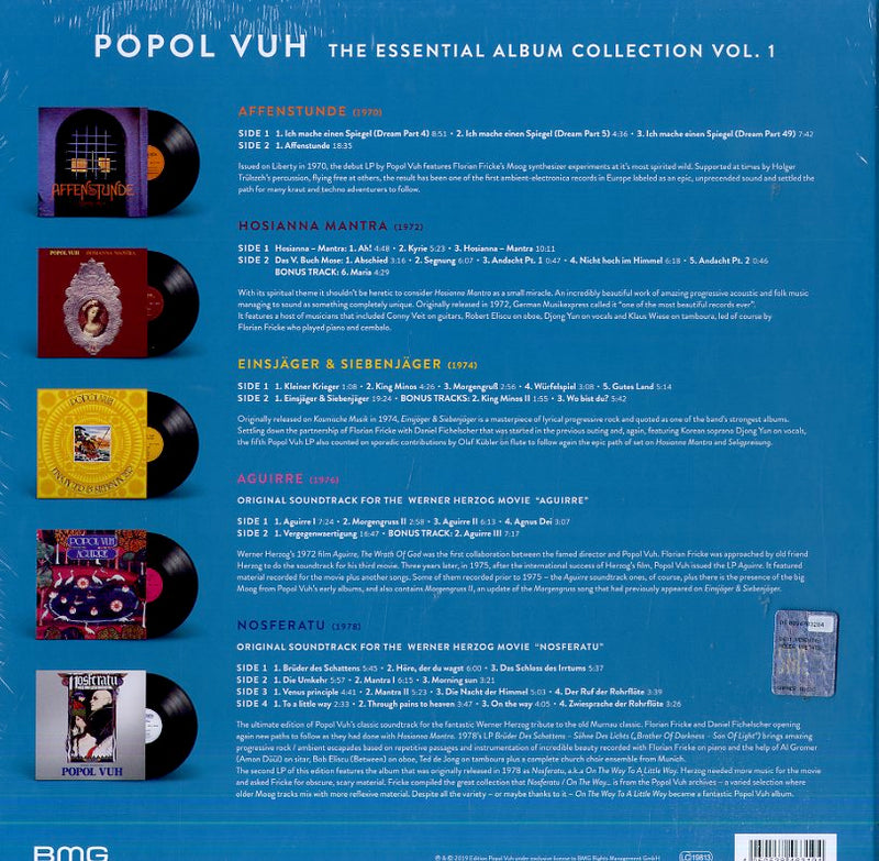 Popol Vuh - The Essential Album Collection Vol.1 (Remaster) Lp 4050538463194