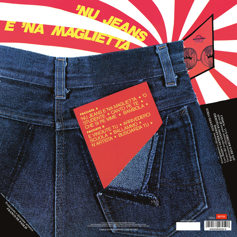 D'Angelo Nino - Nu Jeans E 'Na Maglietta (Vinile Azzurro Limited Edt. Numerati + Poster 30X60) Lp 4050538482508