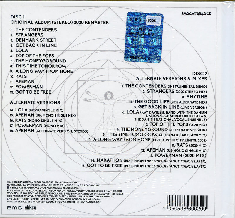 Kinks The - Lola Versus Powerman And The Moneygoround Part 1 Cd 4050538600209