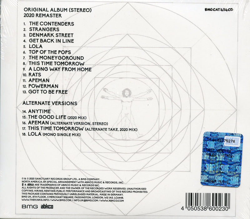 Kinks The - Lola Versus Powerman And The Moneygoround Part 1 Cd 4050538600230