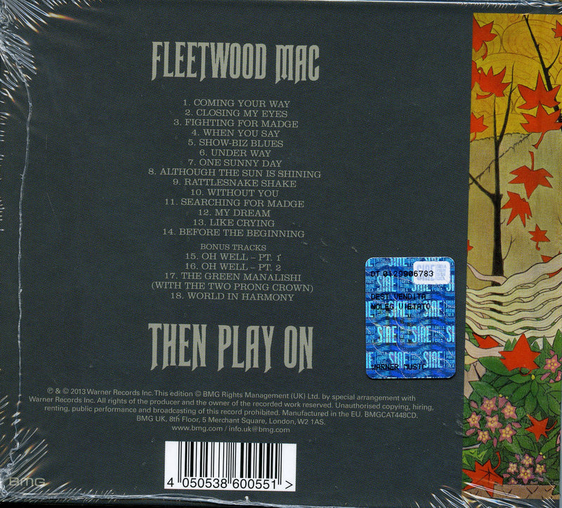 Fleetwood Mac - Then Play On (Cd + Booklet 16 Pagine Mediabook) Cd 4050538600551