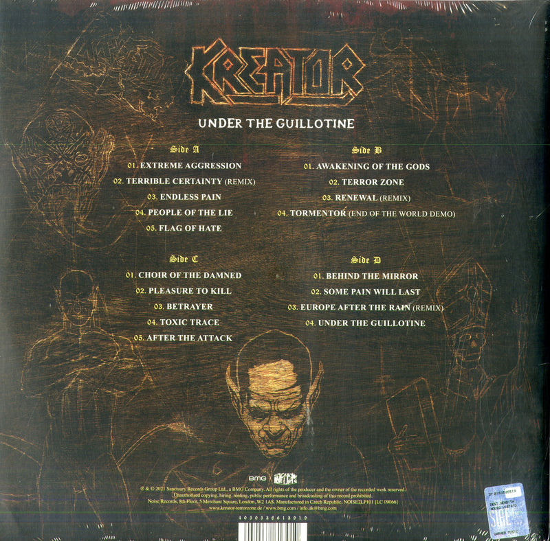 Kreator - Under The Guillotine Lp 4050538613919