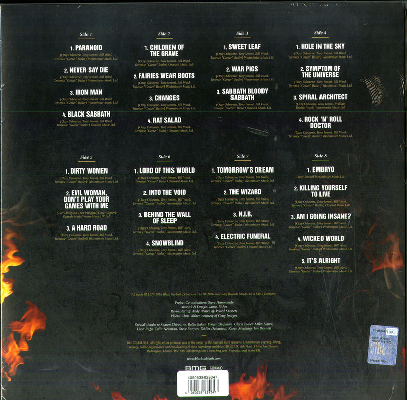 Black Sabbath - The Ultimate Collection (Box 4 Lp Vinyl Gold) Lp 4050538629347