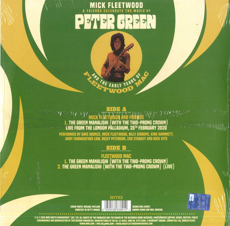 Fleetwood Mick And Friends & Fleetwood Mac - The Green Manalishi (12" Vinyl Green Limited Edt.) (Black Friday 2020) Lp 4050538638912