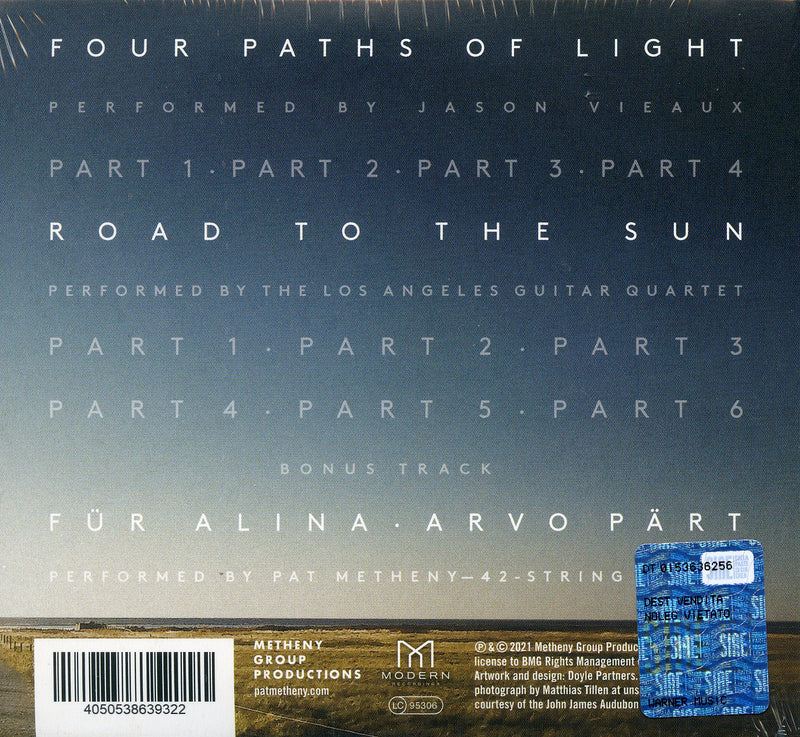 Metheny Pat - Road To The Sun Cd 4050538639322
