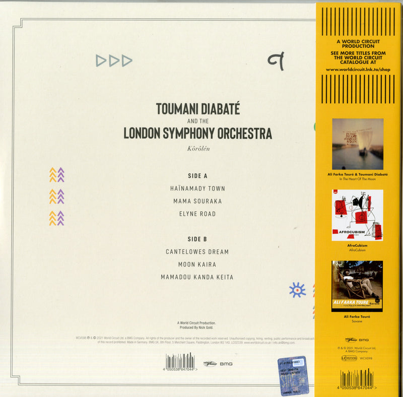 Diabate' Toumani And London Symphony Orchestra - KÃ´rÃ´lÃ©n Vinile LP - Vinyl record 4050538647044