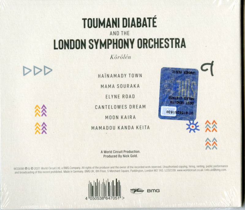 Diabate' Toumani And London Symphony Orchestra - KÃ´rÃ´lÃ©n Cd 4050538647051