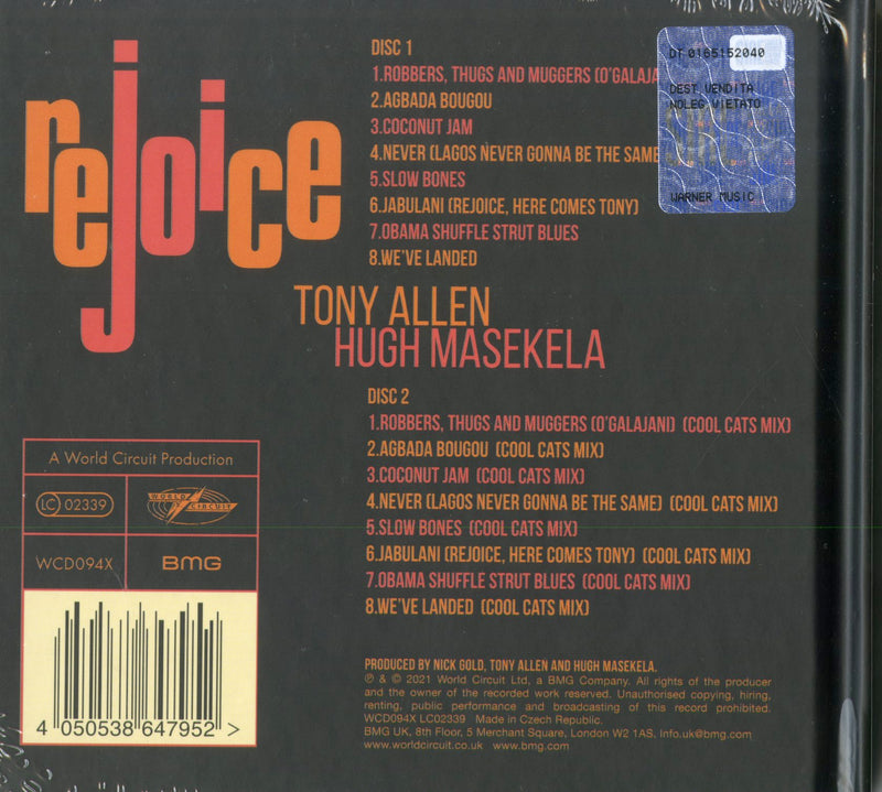 Allen Tony & Hugh Masekela - Rejoice Cd 4050538647952