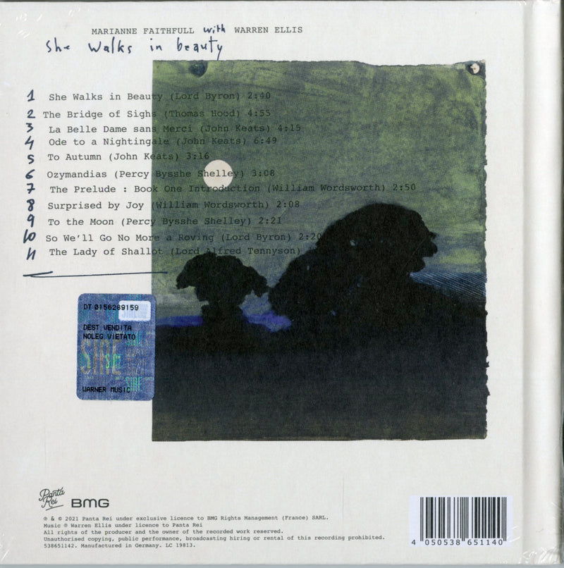Faithfull Marianne( With Warren Ellis) - She Walks In Beauty (Deluxe Edt. Cd + Book 28 Pagine) Cd 4050538651140
