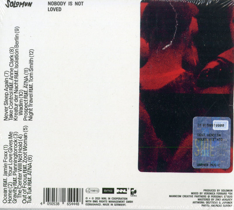Solomun - Nobody Is Not Loved Cd 4050538654448