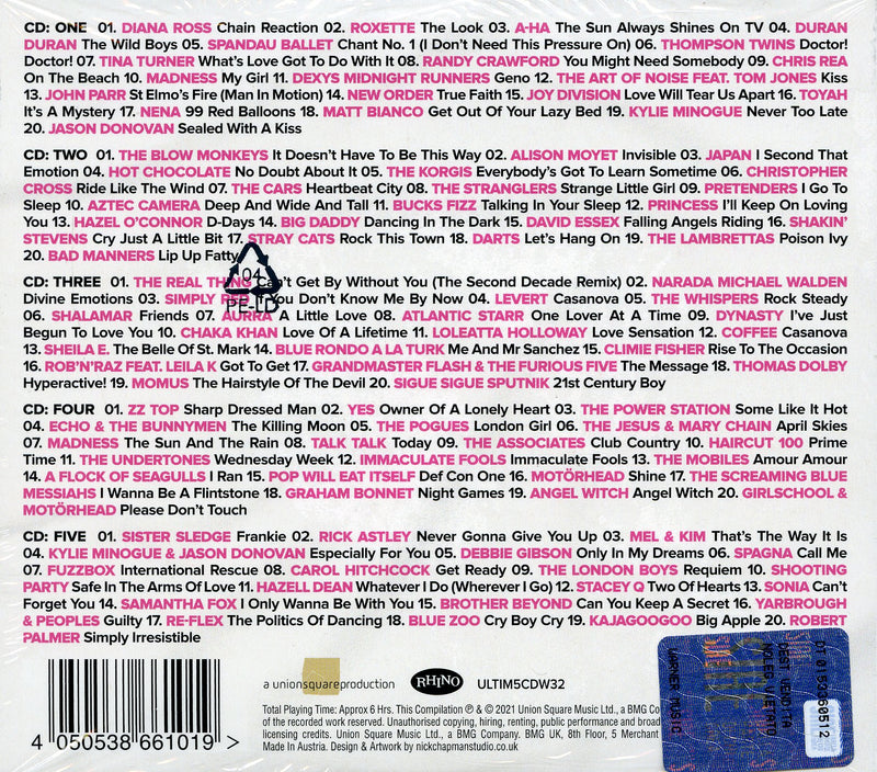 Compilation - Ultimate 80S (Box 5 Cd) Cd 4050538661019