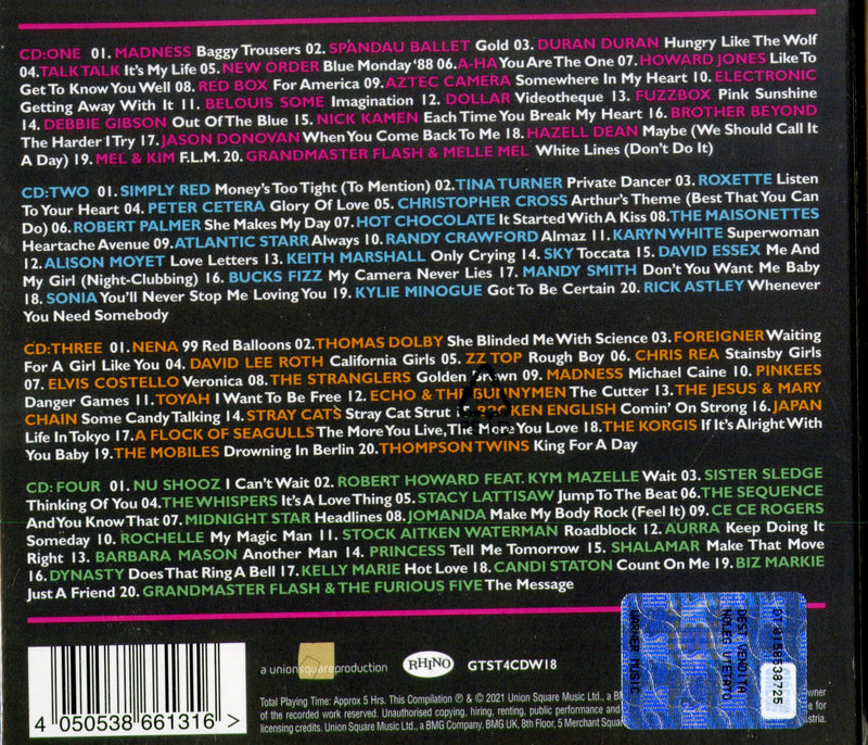 Compilation - Greatest Ever Decade The Eighties Cd 4050538661316