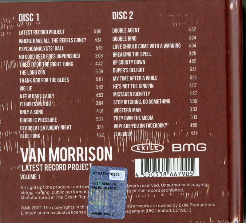 Morrison Van - Latest Record Project Vol.1 (Deluxe Edt.) Cd 4050538667905