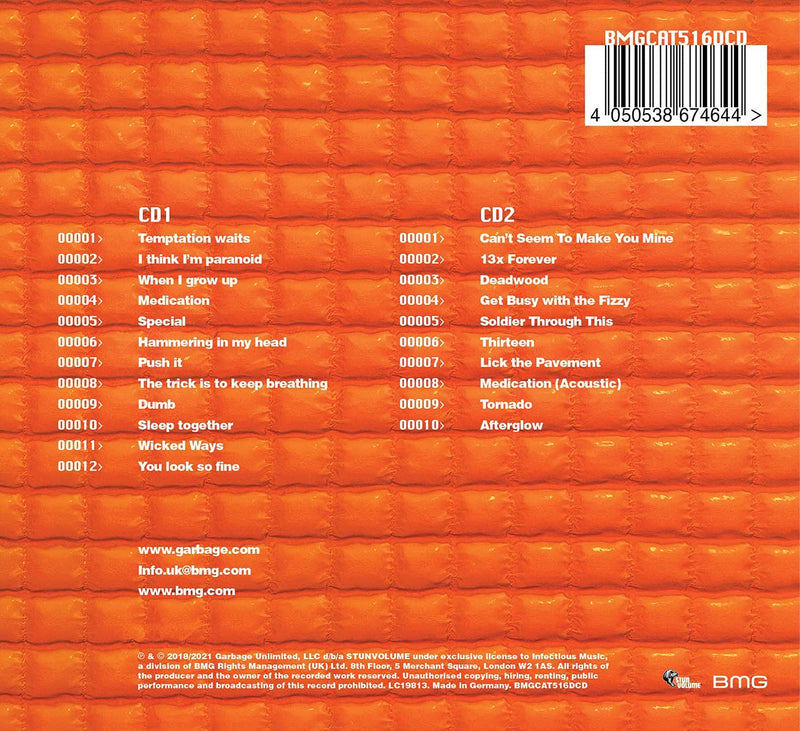 Garbage - Version 2.0 (Digipack Remastered Edt.) Cd 4050538674644