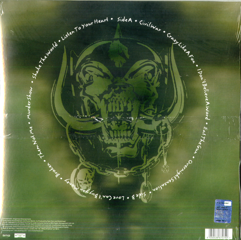 Motorhead - Overnight Sensation (Black & Green Vinyl) Lp 4050538675740