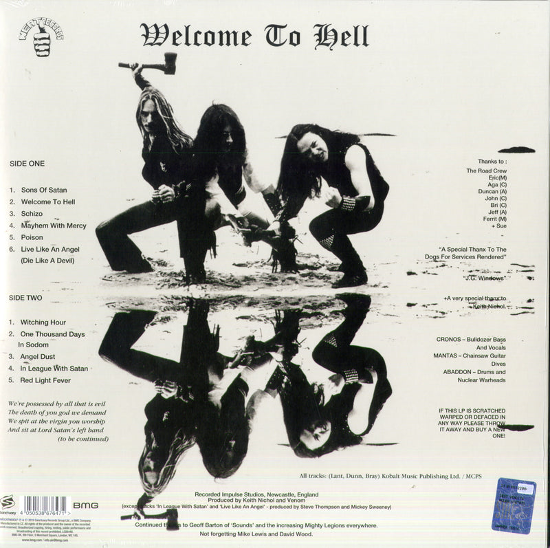 Venom - Welcome To Hell (Splatter Vinyl) Lp 4050538676471