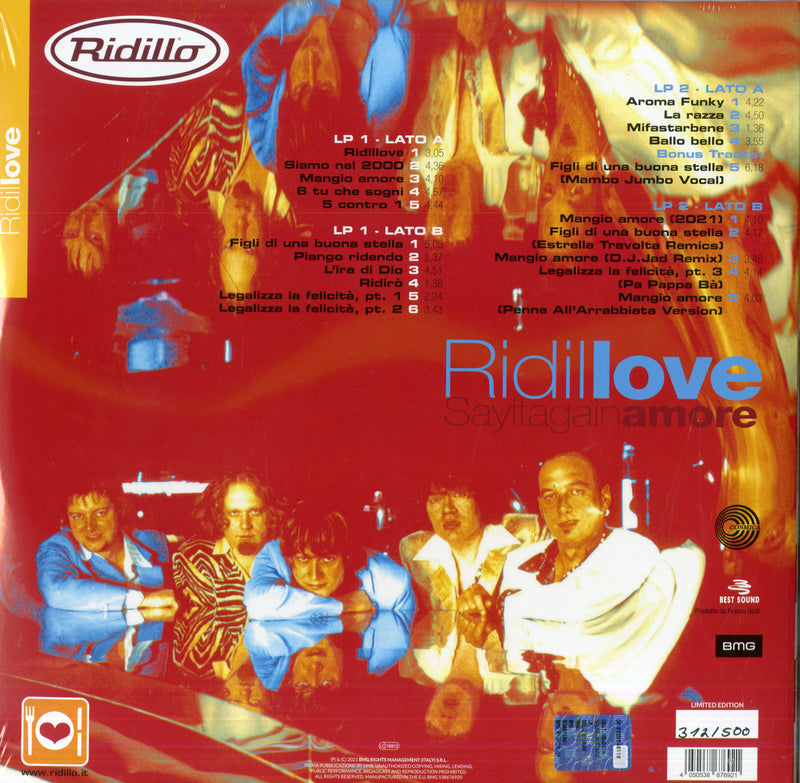 Ridillo - Ridillove (Rsd 21) Lp 4050538676921