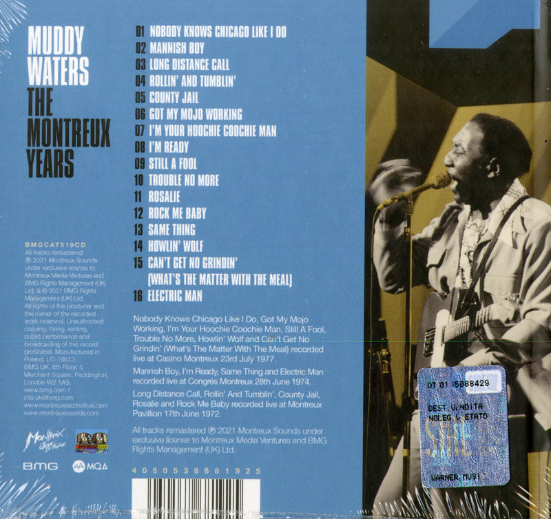 Waters Muddy - The Montreux Years (Remastered) Cd 4050538681925