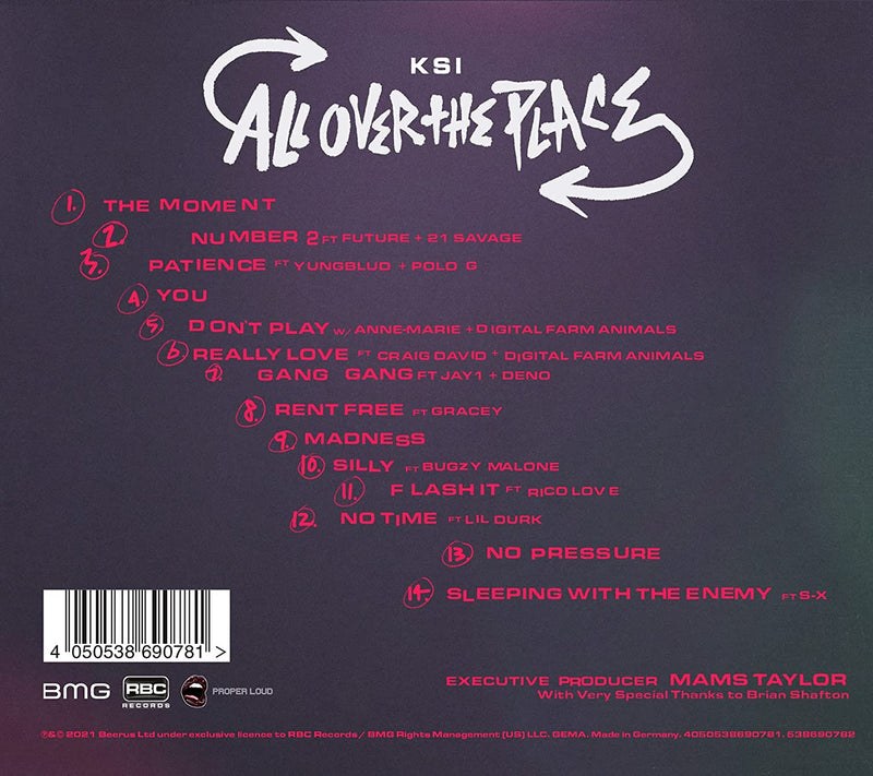 Ksi - All Over The Place Cd 4050538690781
