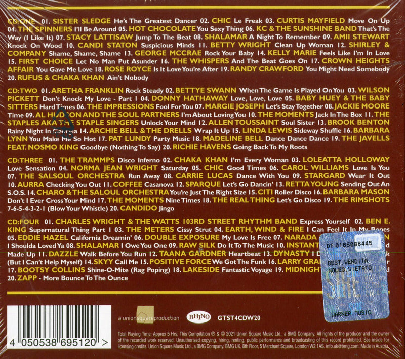 Compilation - Greatest Ever Soul & Disco (Box 4 Cd) Cd 4050538695120