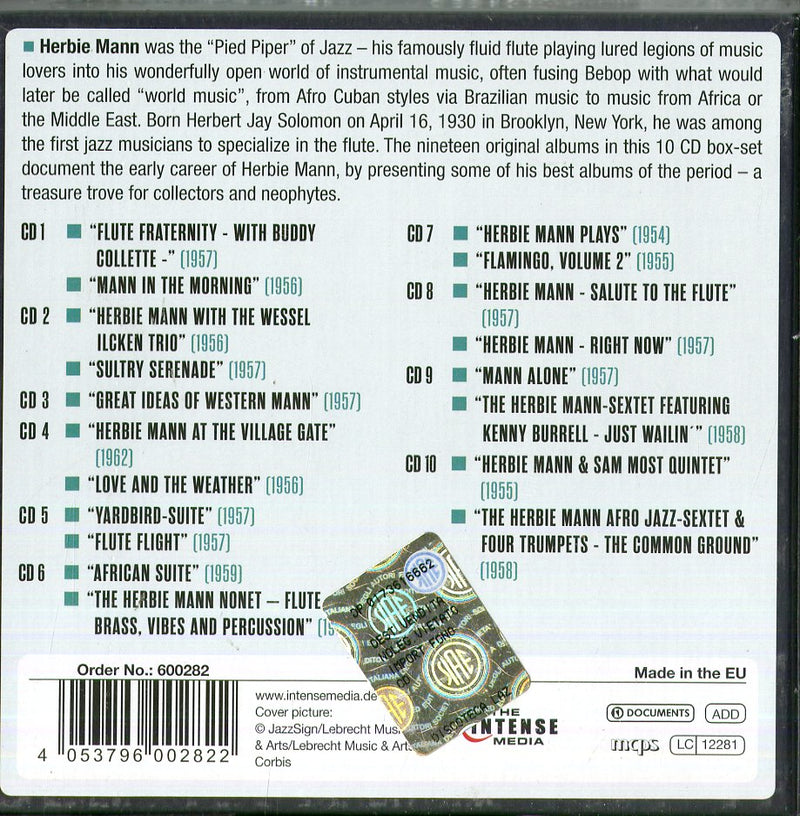 Mann, Herbie - 19 Original Albums Cd 4053796002822
