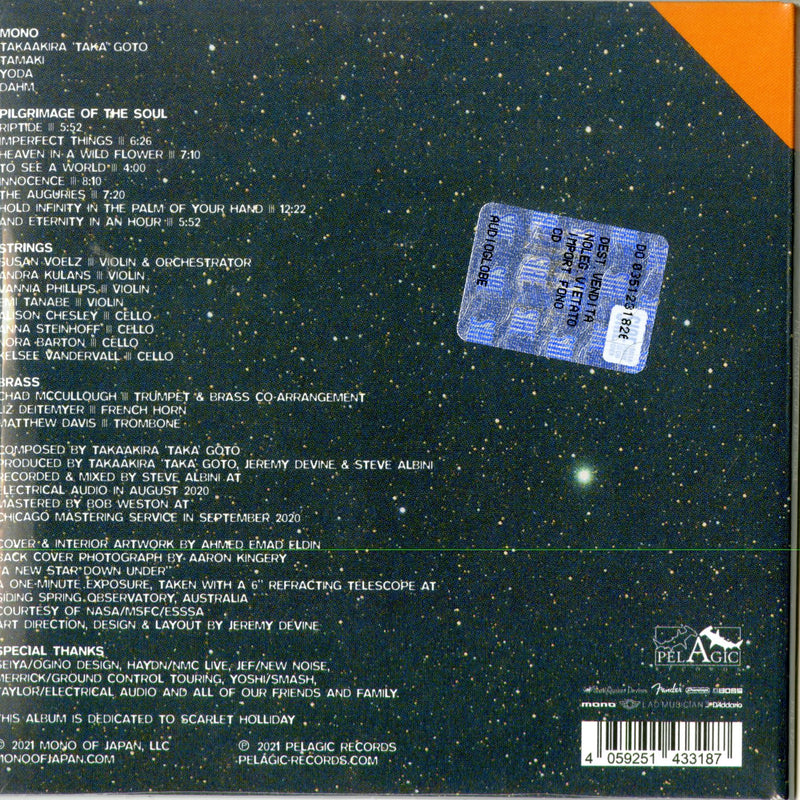 Mono - Pilgrimage Of The Soul Cd 4059251433187