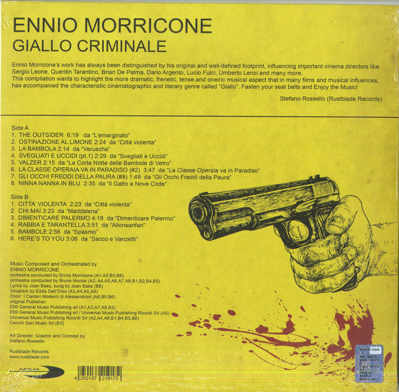 Morricone Ennio - Giallo Criminale (Vinyl Yellow Edt.) Lp 4250137219172