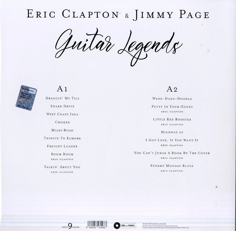Clapton Eric & Page Jimmy - Guitar Legends Lp 4260053472933