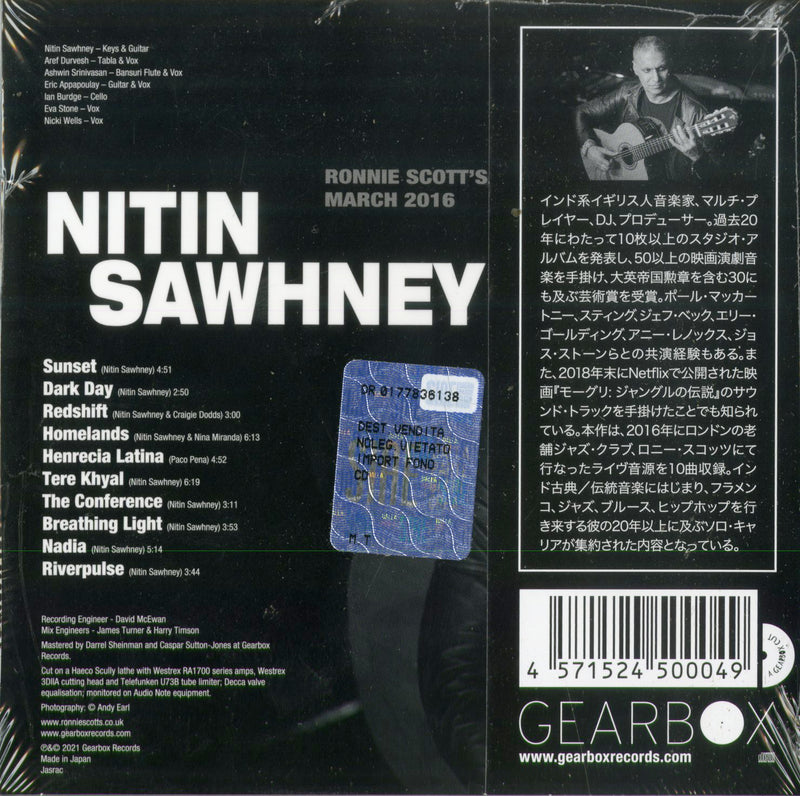 Sawhney Nitin - Live At Ronnie Scott'S (Japanese Edition) (Digipack) Cd 4571524500049