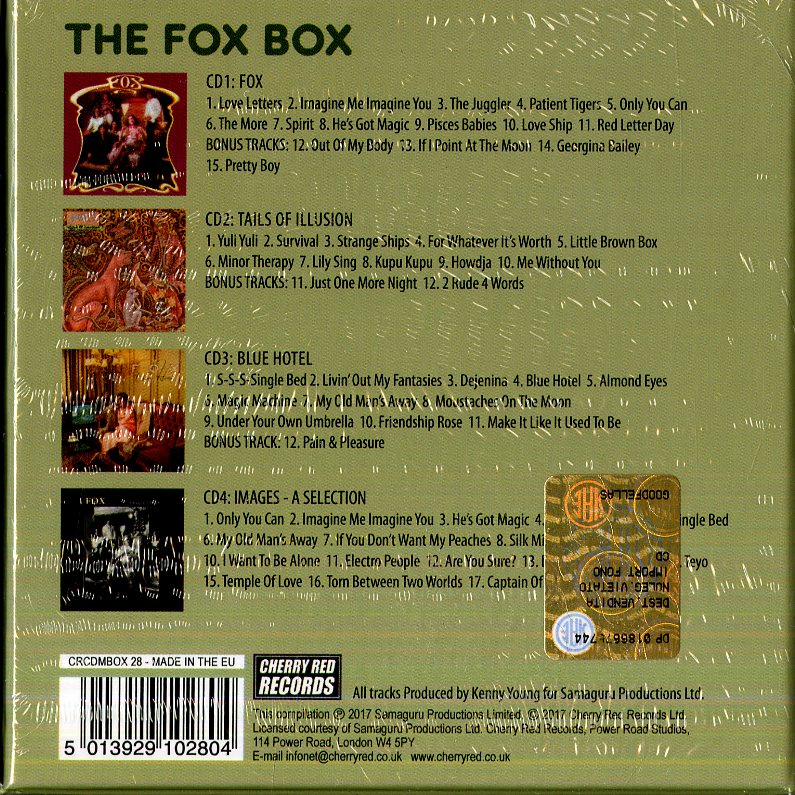 Fox - Fox (Box4Cd Deluxe) Cd 5013929102804