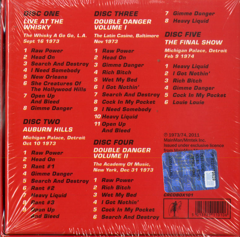 Pop Iggy And The Stooges - You Think You'Re Bad Man? The Road Tapes 73-74 (Box 5 Cd) Cd 5013929110106