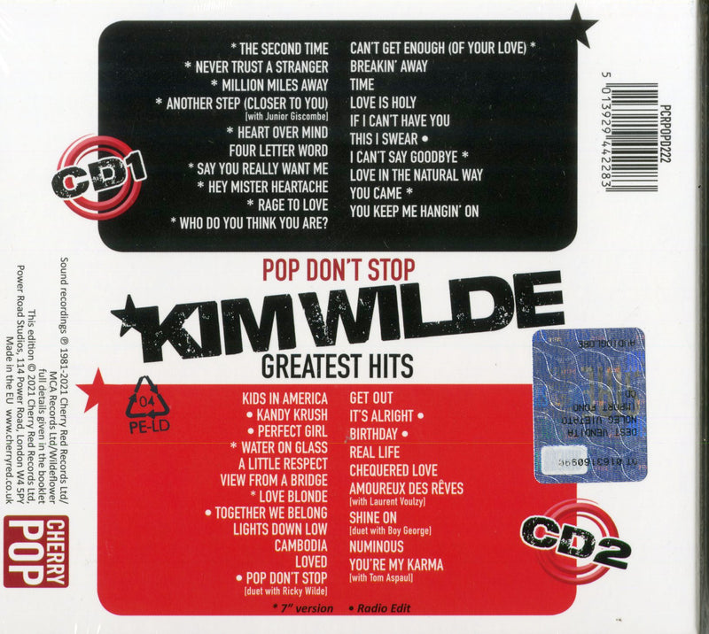 Wilde Kim - Pop Don'T Stop Greatest Hits Cd 5013929442283