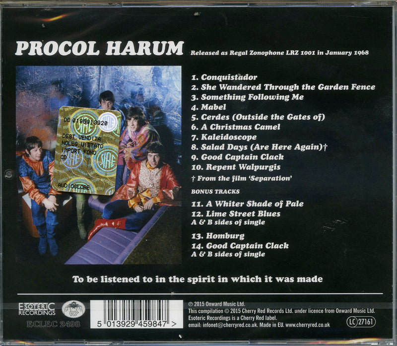 Procol Harum - Procol Harum CD 5013929459847