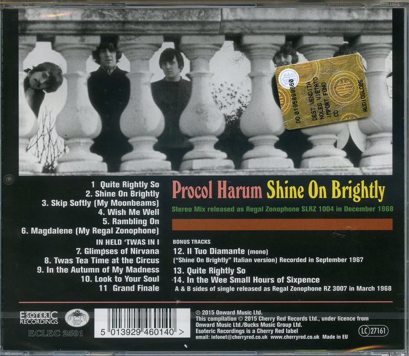 Procol Harum - Shine On Brightly Cd 5013929460140