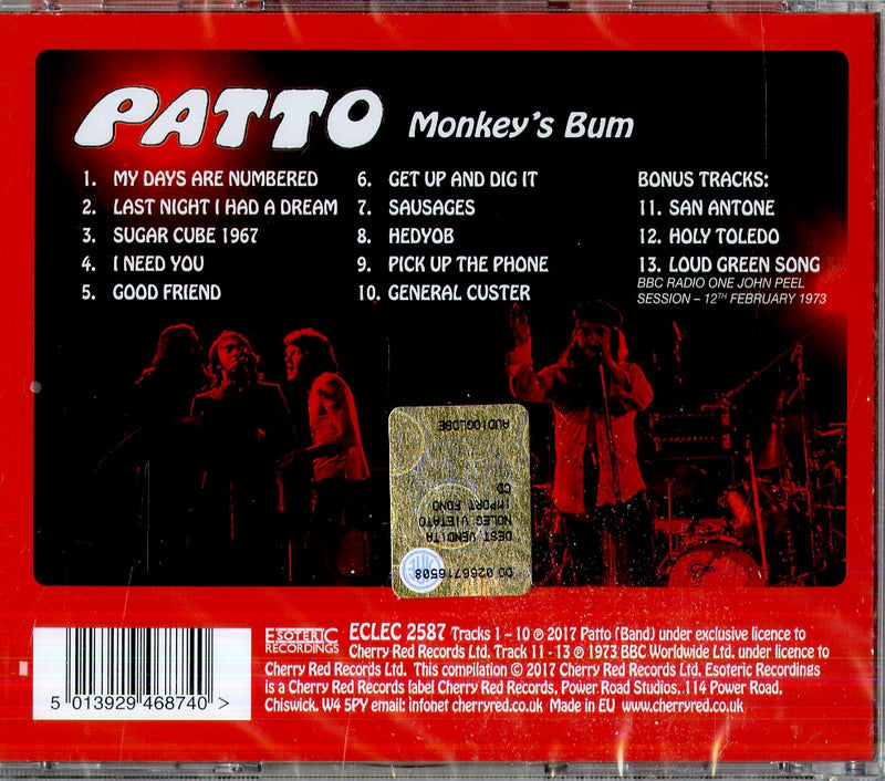 Patto - Monkey'S Bum Cd 5013929468740