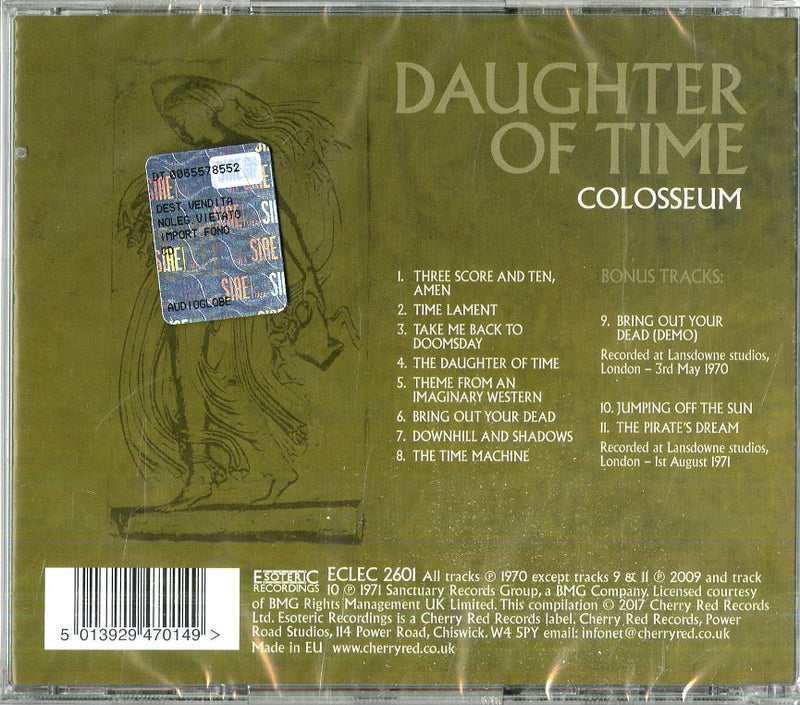 Colosseum - Daughter Of Time. Remastered And Expanded Cd 5013929470149