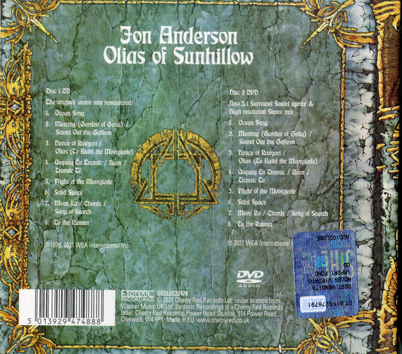 Anderson Jon - Olias Of Sunhillow (Cd + Dvd) CD 5013929474888