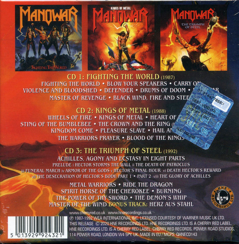 Manowar - Black Wind, Fire And Steel Cd 5013929924321