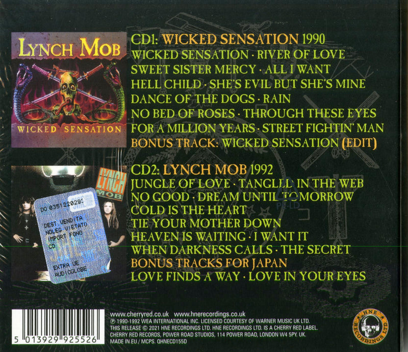 Lynch Mob - The Elektra Years 1990-1992 Cd 5013929925526
