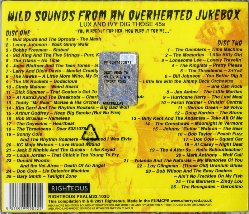 Compilation - Wild Sounds From An Overheated Jukebox Cd 5013929990425